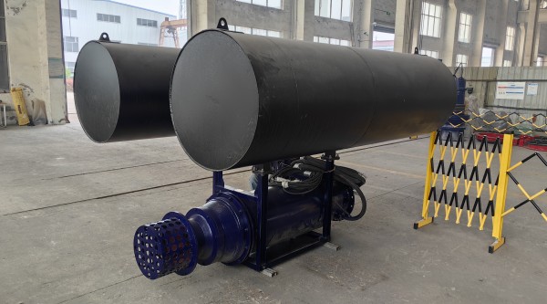 Bomba de fluxo axial submersível de alta eficiência em ferro fundido para drenagem